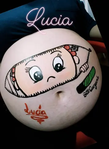belly painting