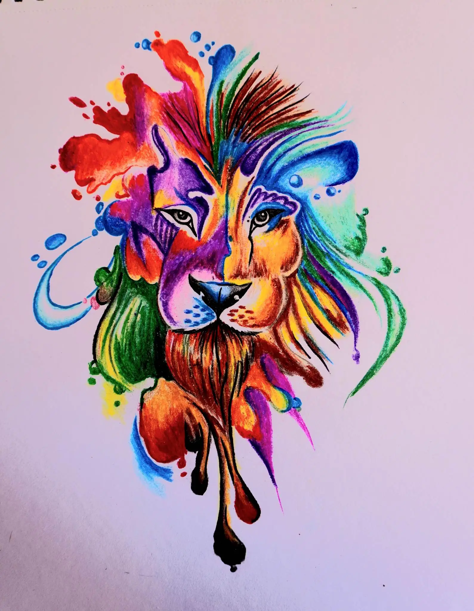 pintura de un léon
