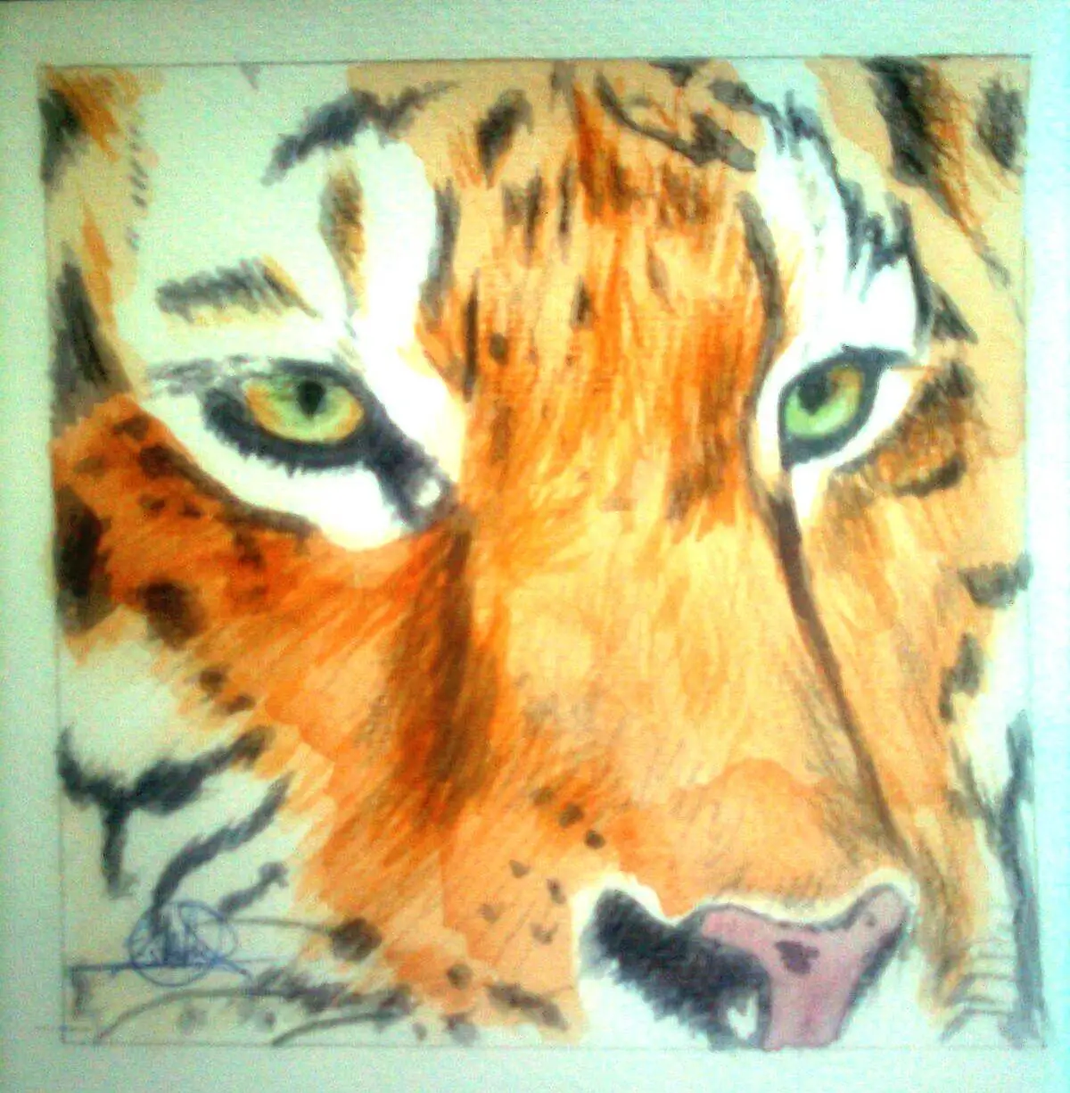 pintura de un tigre