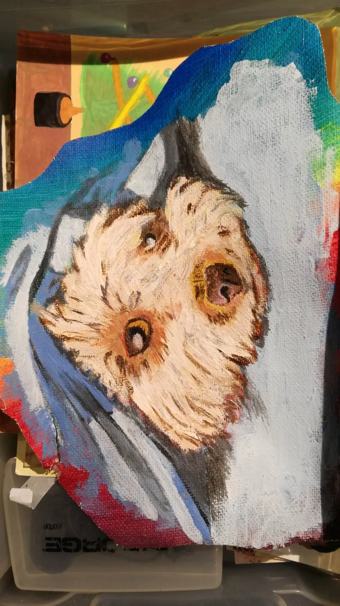 pintura de un perro