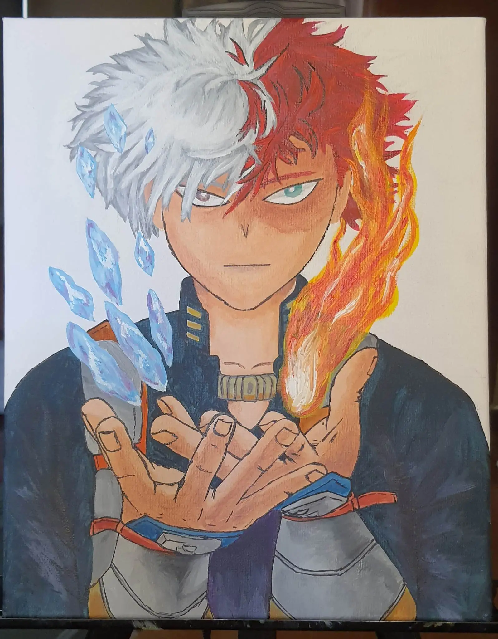 pintura de un personaje de anime