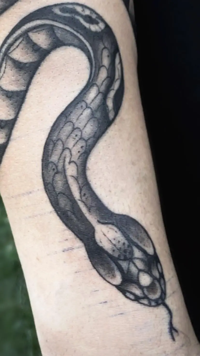 tatuaje de una serpiente