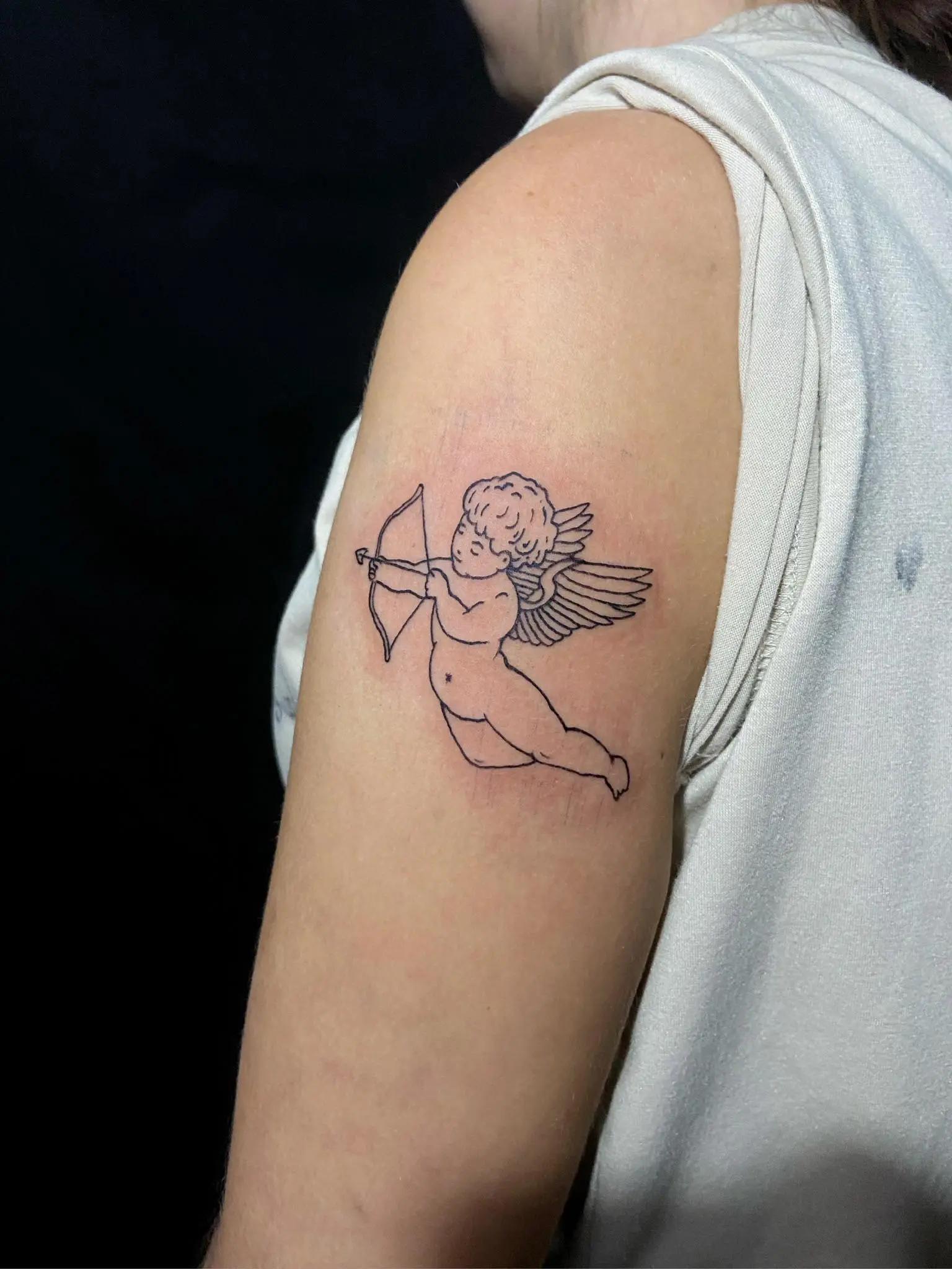 tatuaje de cupido
