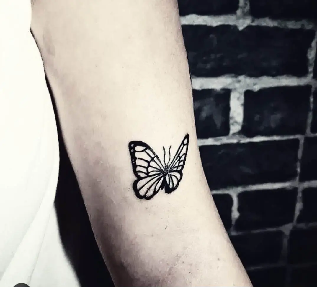 tatuaje de una mariposa