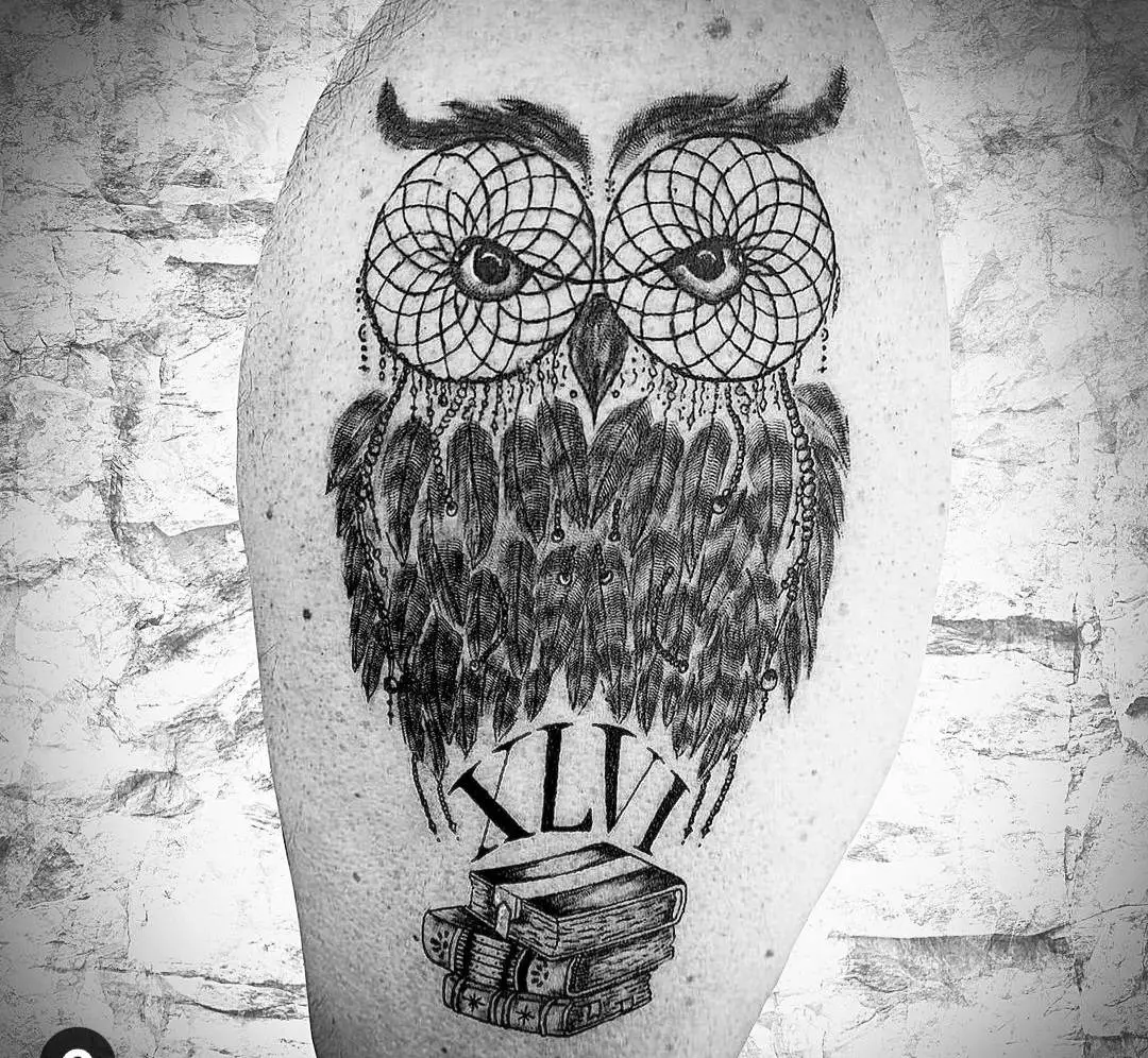 tatuaje de un búho