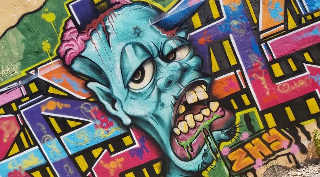 grafiti de frankenstein